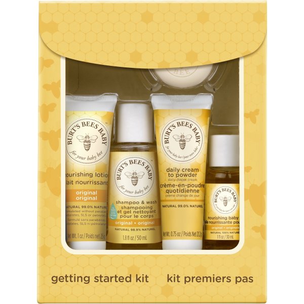 Baby Getting Started Gift Set, 5 Trial Size Baby Skin Care Products