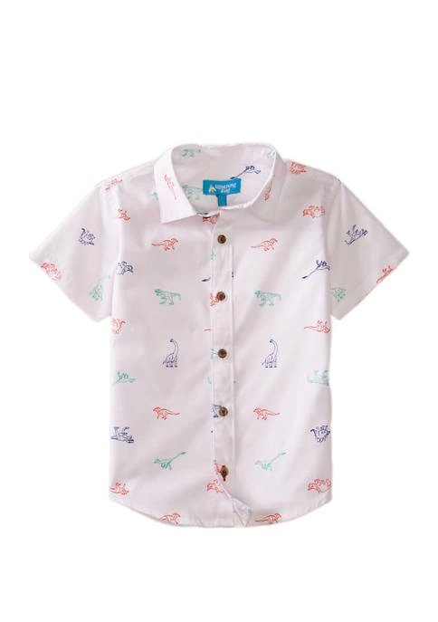 Toddler Boys Short Sleeve Woven Shirt