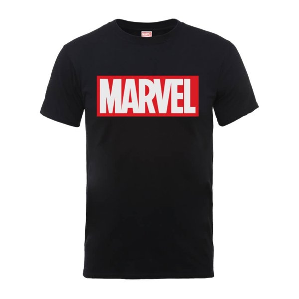 Marvel Main Logo Men's Black T-Shirt