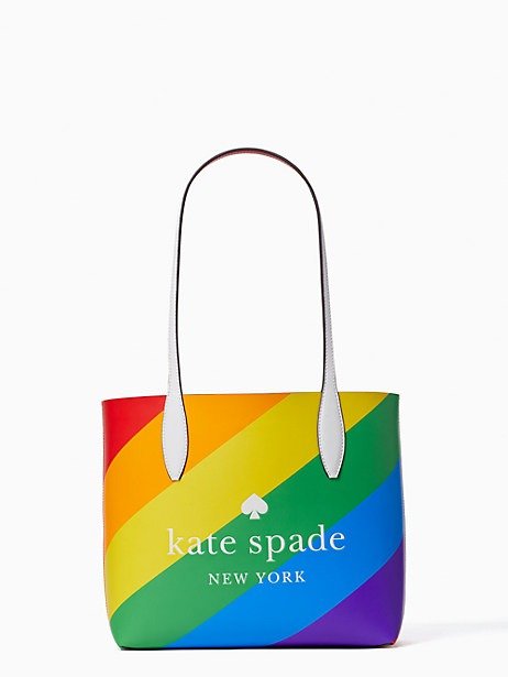rainbow small reversible tote