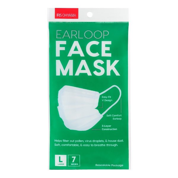 Face Mask, Large, 7/Pack (590040)