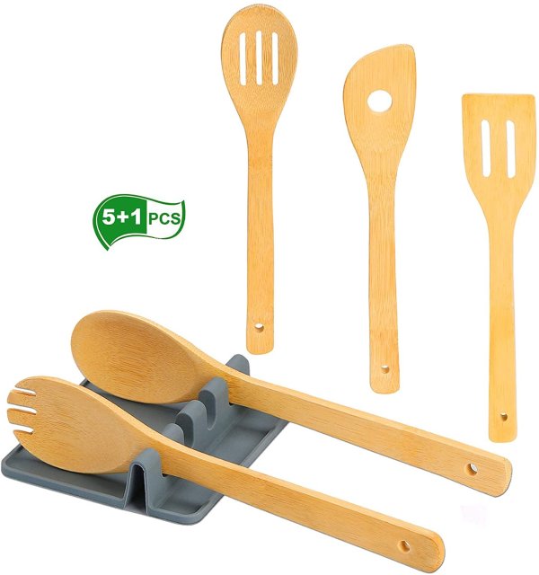 Dacestar Kitchen Wooden Spoons Utensils Set