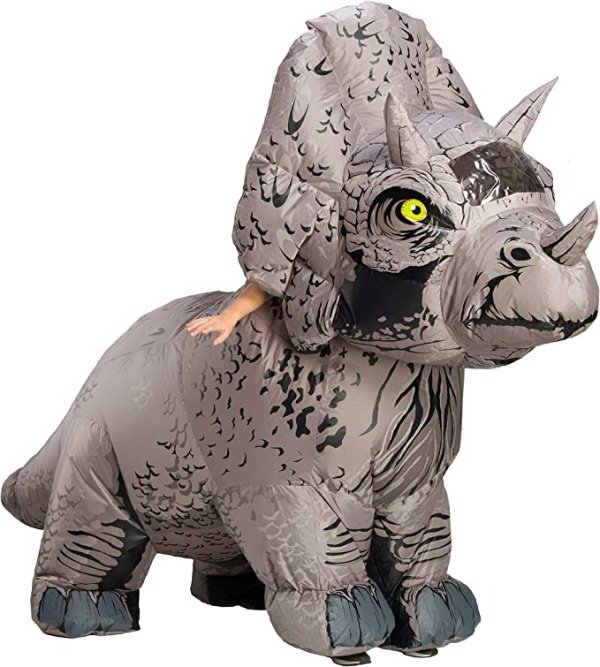 Inflatable Dinosaur Costume, Triceratops, Standard
