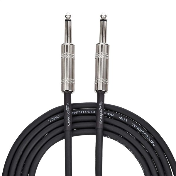 1/4 Inch Straight Instrument Cable - 20 Foot (Black)