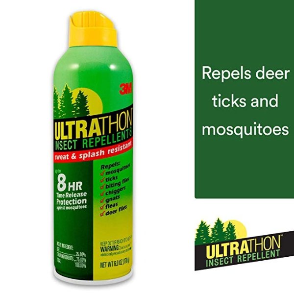 Ultrathon Insect Repellent Spray, 6 oz, Repels Mosquitoes, Flies, Gnats and Ticks