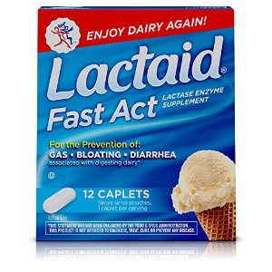 史低价：Lactaid 乳糖酶酵素 12粒 乳糖不耐症必备