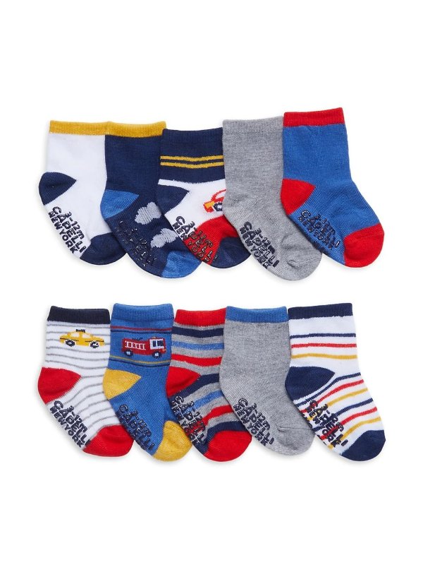 ​Baby's & Little Kid's 20-Pack Mixed-Pattern Crew Socks