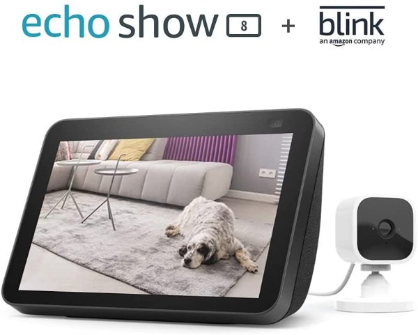 All-new Echo Show 8 + Blink Mini