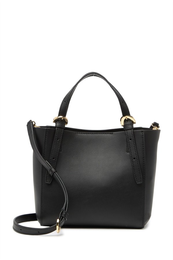 Eartha Soft Leather Mini Tote Crossbody Bag