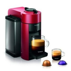 Nespresso Vertuoline Evolu GCC1 Espresso Maker/Coffee Maker Cherry Red