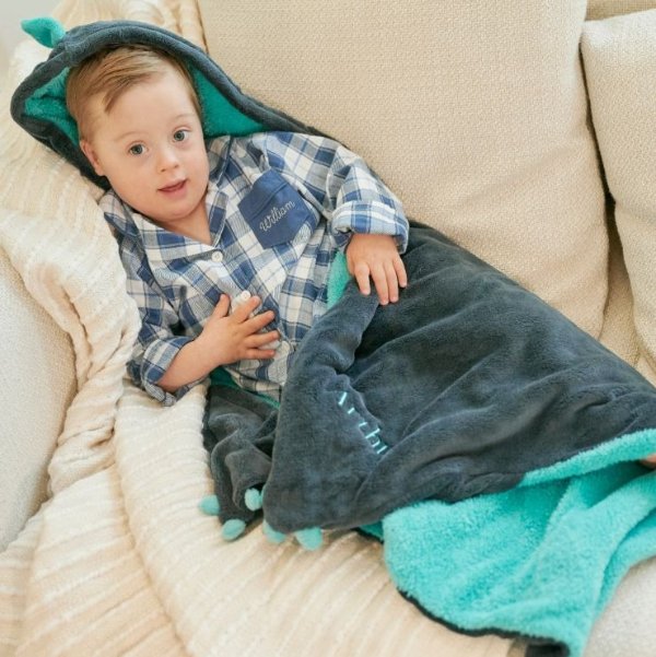 Personalized Dragon Hooded Throw