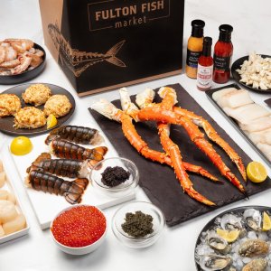 首单享8.5折Fulton Fish Market 贝类限时活动 生蚝$1.5/个 龙虾尾$16.6起
