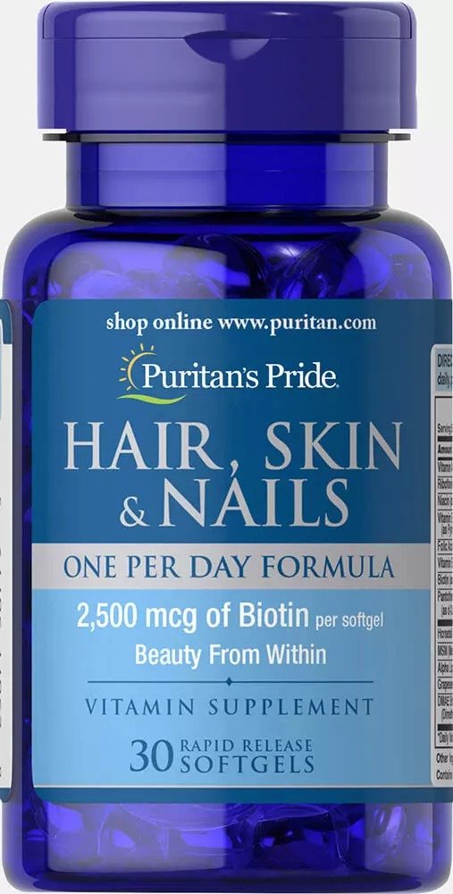 Hair, Skin & Nails One Per Day Formula 30 Softgels | Super Sale Supplements | Puritan's Pride