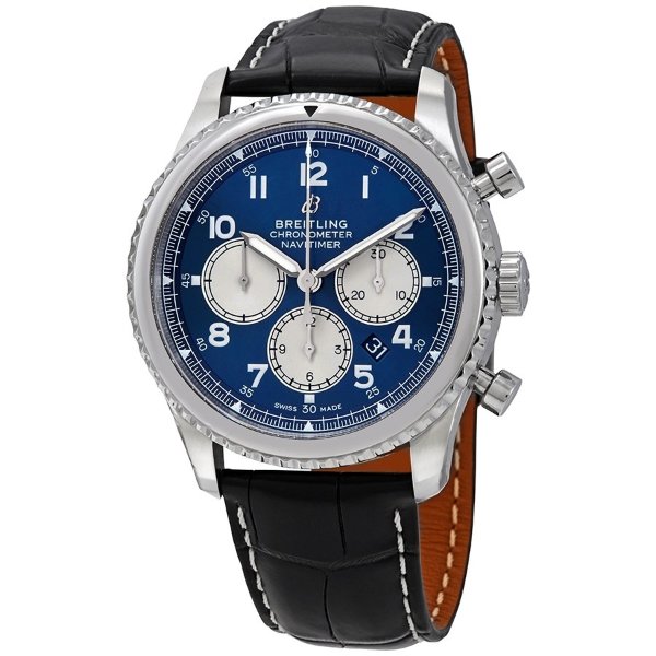 Navitimer 8 Chronograph Automatic Chronometer Blue Dial 43 mm Men's Watch AB0117131C1P1