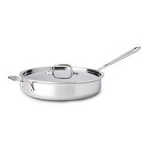 All-Clad  3-qt. Tri-Ply Polished Stainless Steel Saute Pan with Lid