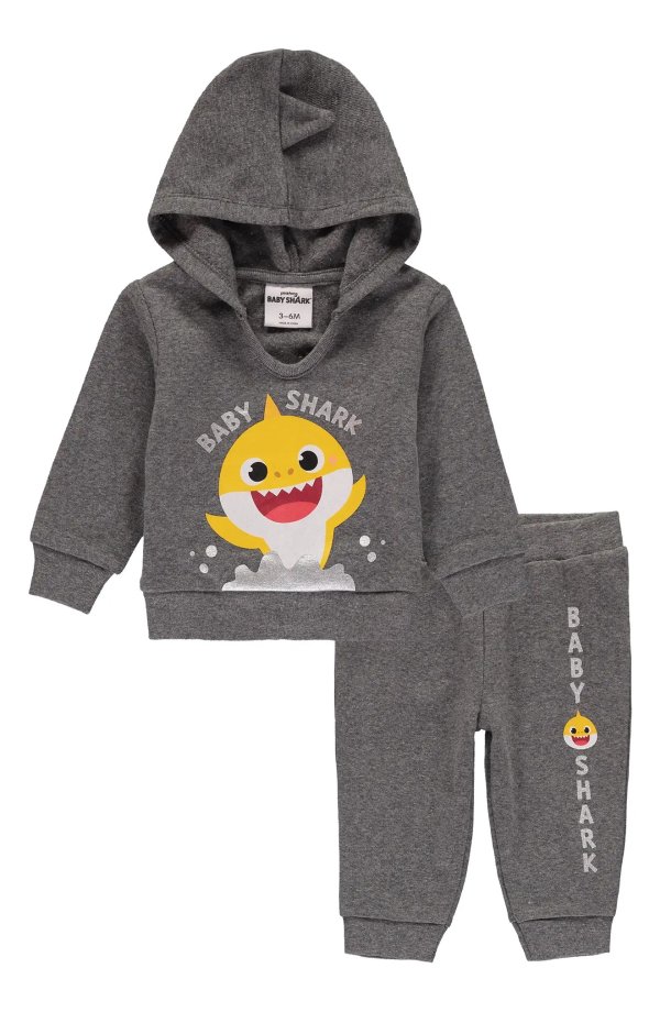Baby Shark Hoodie & Pants Set