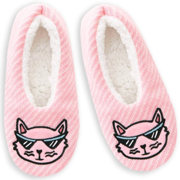 BOBS from Skechers Feline Good Slipper Socks, Small/Medium | Petco