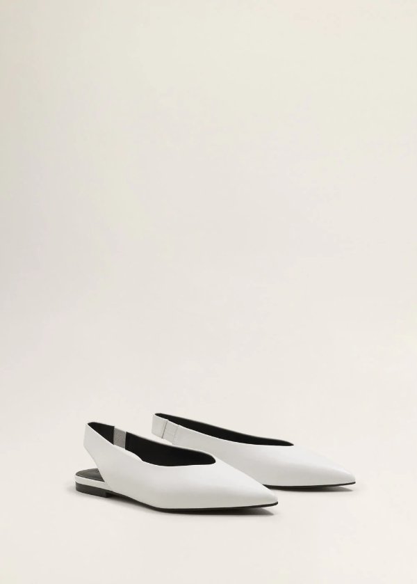 Pointed toe leather shoes - Women | MANGO USA