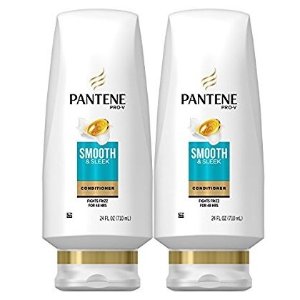 Pantene Argan Oil Conditioner for Frizz Control, Smooth and Sleek, 24 Fl Oz (Pack of 2) @ Amazon