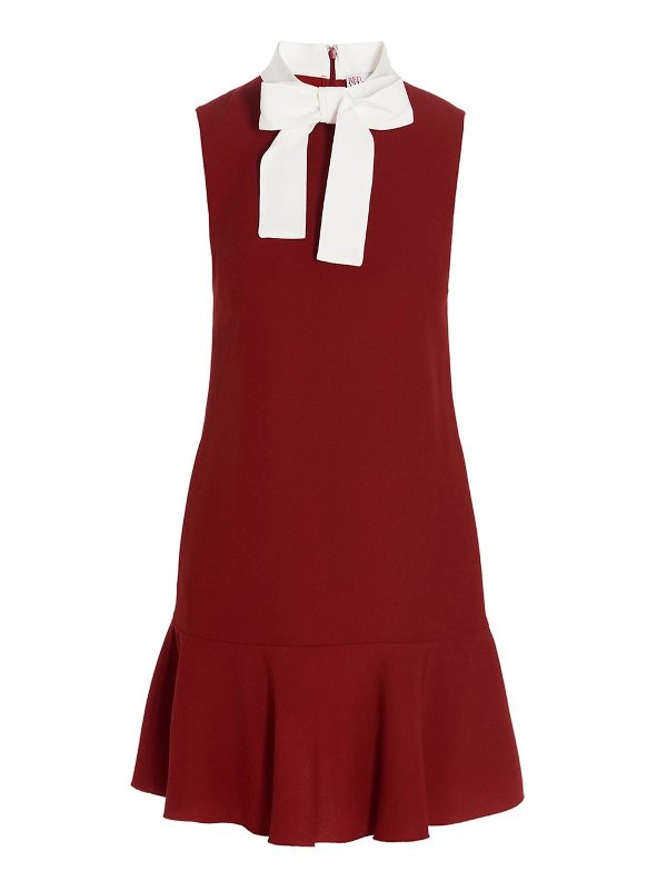 REDValentino Bow Detailed Sleeveless Mini Dress