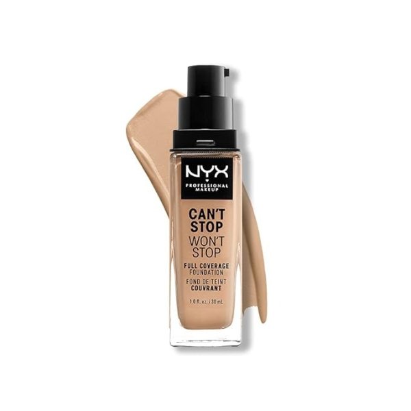 Can't Stop Won't Stop Foundation, 24h Full Coverage Matte Finish - True Beige