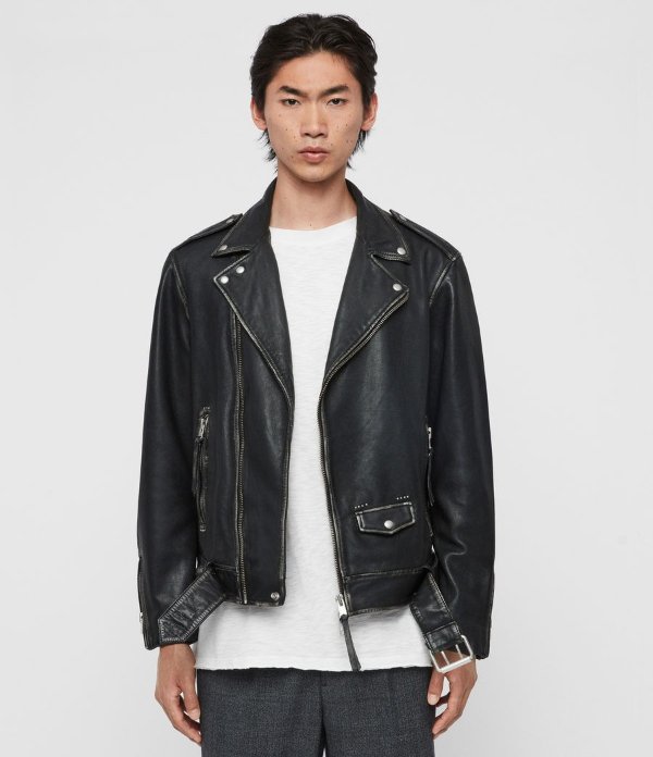 Hawley Leather Biker Jacket