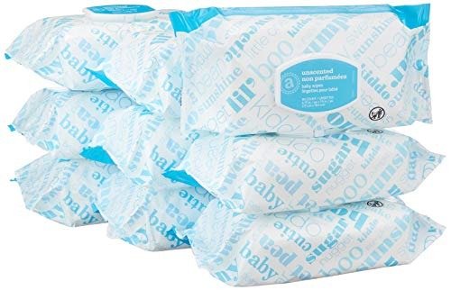 Baby Wipes, Unscented, 720 Count, Flip-Top Packs