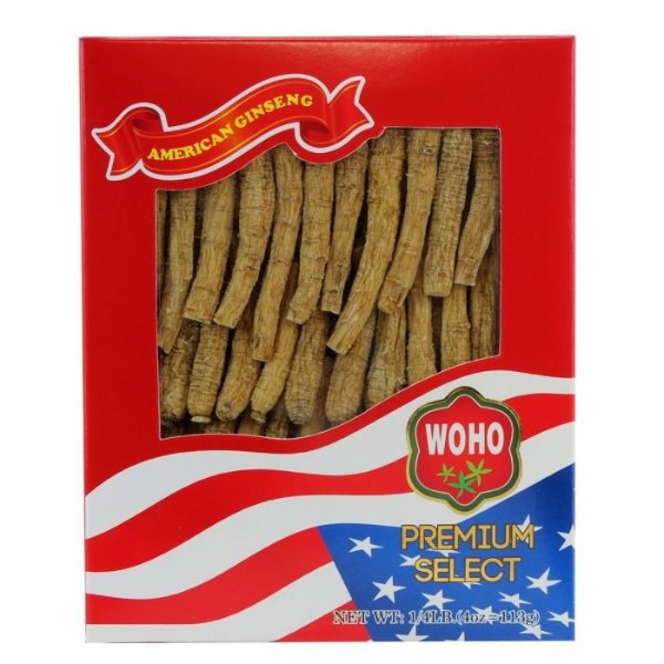 WOHO #105.4 美国花旗参长枝小号4oz盒装