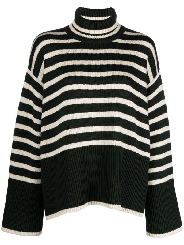 Wool blend striped jumper