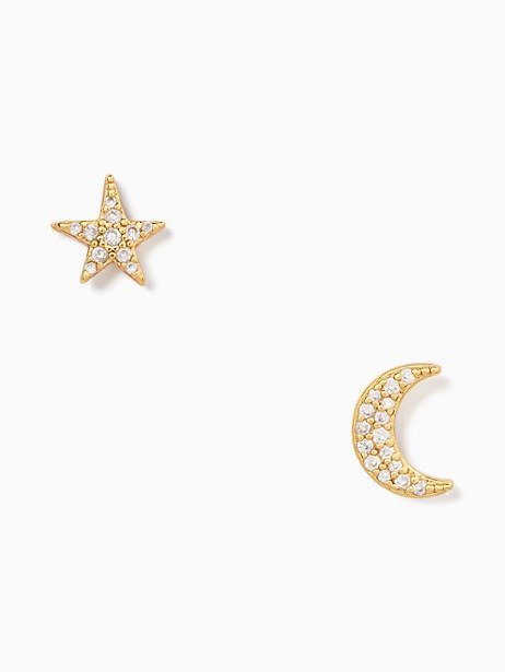 something sparkly pave star and moon huggies