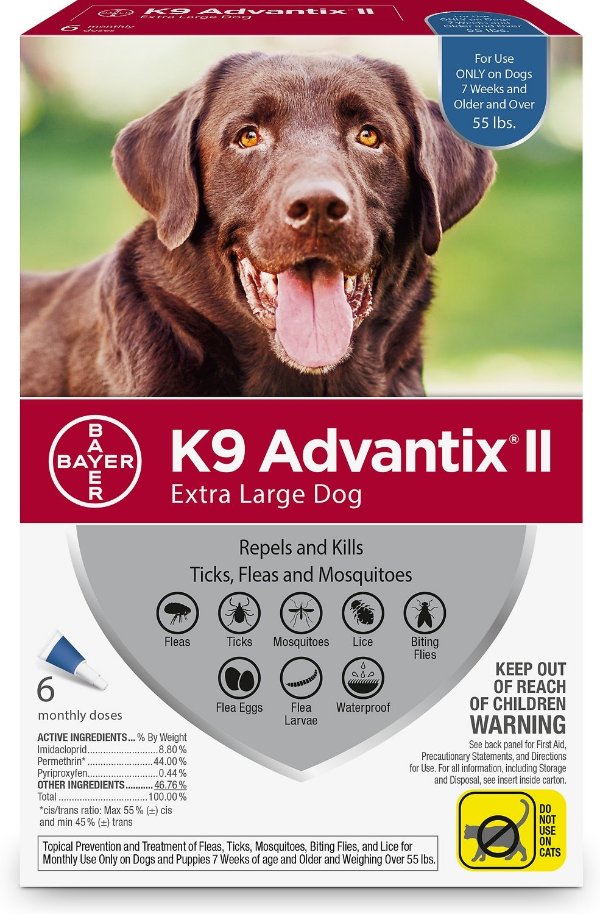 狗狗体外驱虫剂 6剂 适合55lb以上狗狗