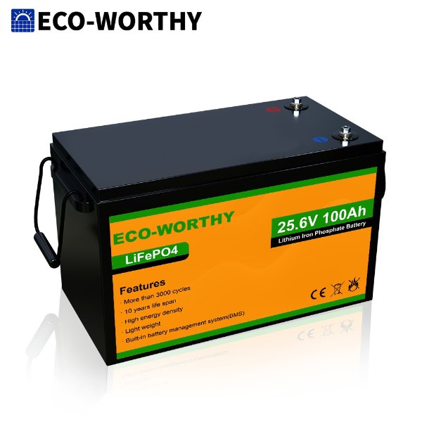 ECO-WORTHY 锂电池 24V 100AH