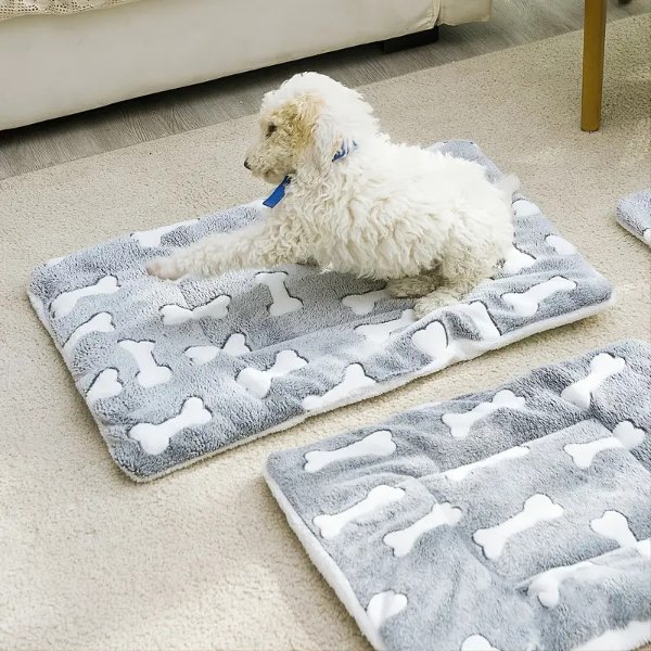 1pc Pet Bed Mat Thickened Cat And Dog Sleeping Pad Warm Double Sided Blanket Kennel - Pet Supplies - Temu