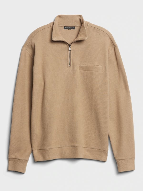 Organic Cotton Half-Zip Sweatshirt