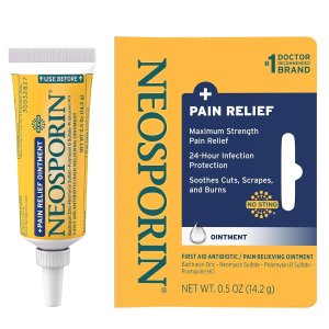 Neosporin+ Maximum-Strength Pain Relief Dual Action Antibiotic Ointment with Bacitracin Zinc 0.5 Oz