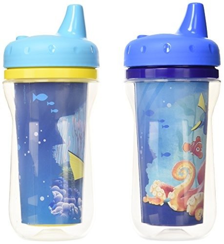 2 Pack Disney/Pixar Finding Dory Insulated Sippy Cup, 9 Ounce (Colors and Design May Vary)