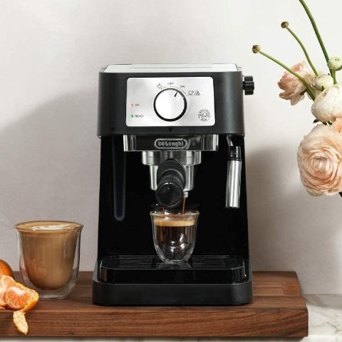 De'Longhi 手动意式浓缩咖啡机 可制作拿铁、卡布奇诺