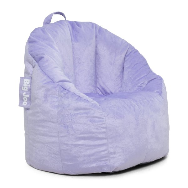 Joey Bean Bag Chair, Lilac - 28.5" x 24.5" x 26.5"