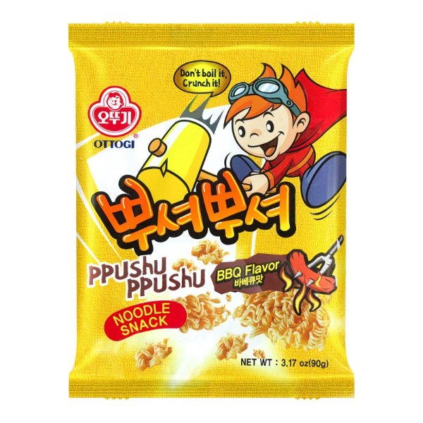 不倒翁 PPUSHU PPUSHU干脆面 韩式烧烤味 90g 