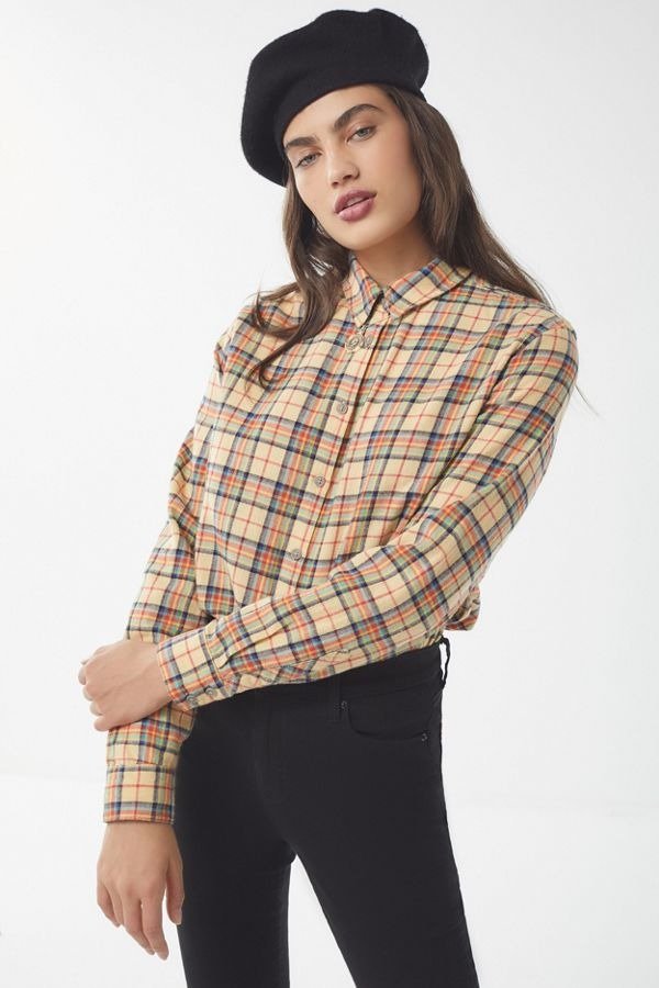 UO Eli Perfect Button-Down Flannel Shirt