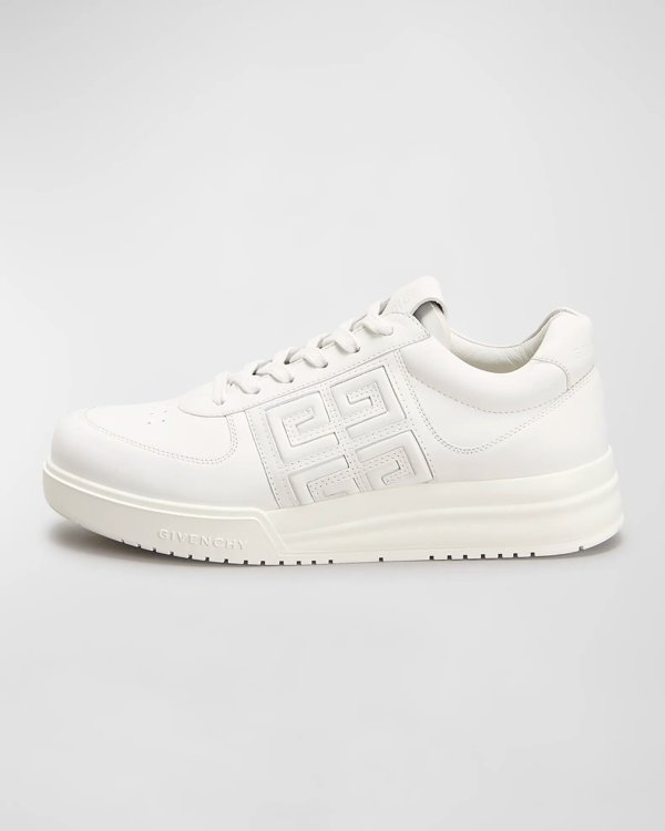 Low-Top 4G Leather Sneakers