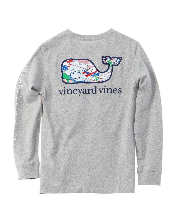 vineyard vines Martha's Vineyard Sticker Whale T-Shirt