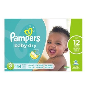 Pampers Baby-Dry Diapers Size 3 144 Count