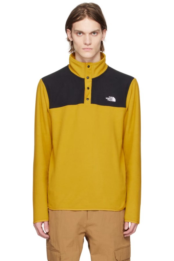 黄色 & 黑色 Glacier Snap 套头衫