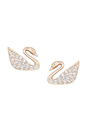 Swan Crystal Stud Earrings