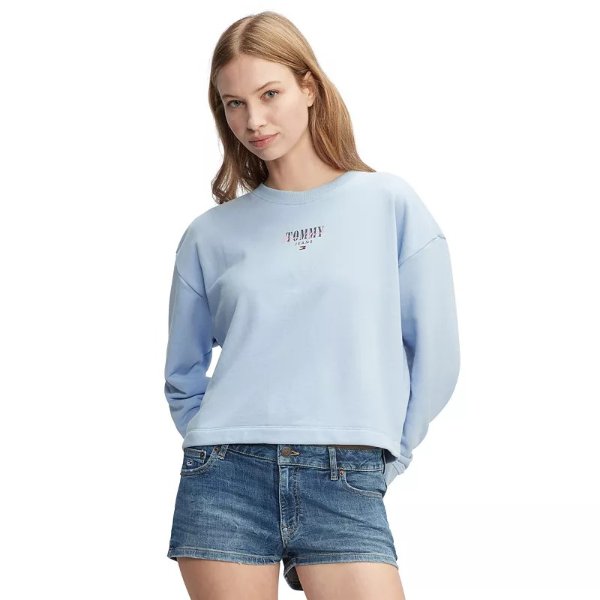 Women's Relaxed-Fit Essential Logo Crewneck Sweater