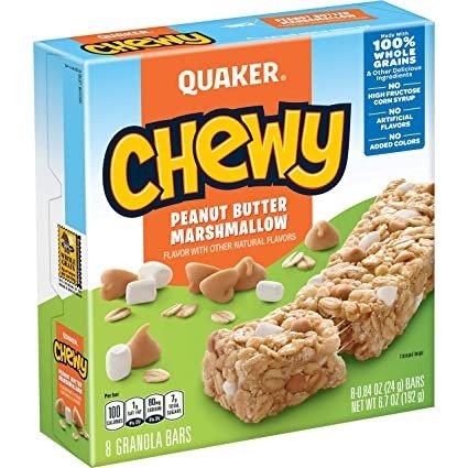 Chewy Granola Bars, Peanut Butter Marshmallow, 8 Count