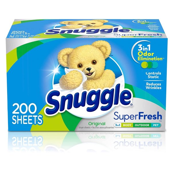 Snuggle Plus 衣物柔顺烘干纸 带防静电 200张