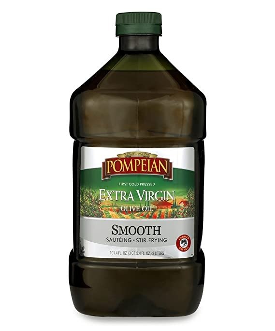 Pompeian Smooth Extra Virgin Olive Oil, First Cold Pressed 101 Fl Oz.