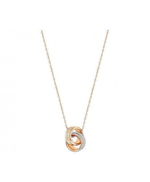 Further Pendant Small - White/Rose Gold Plating
